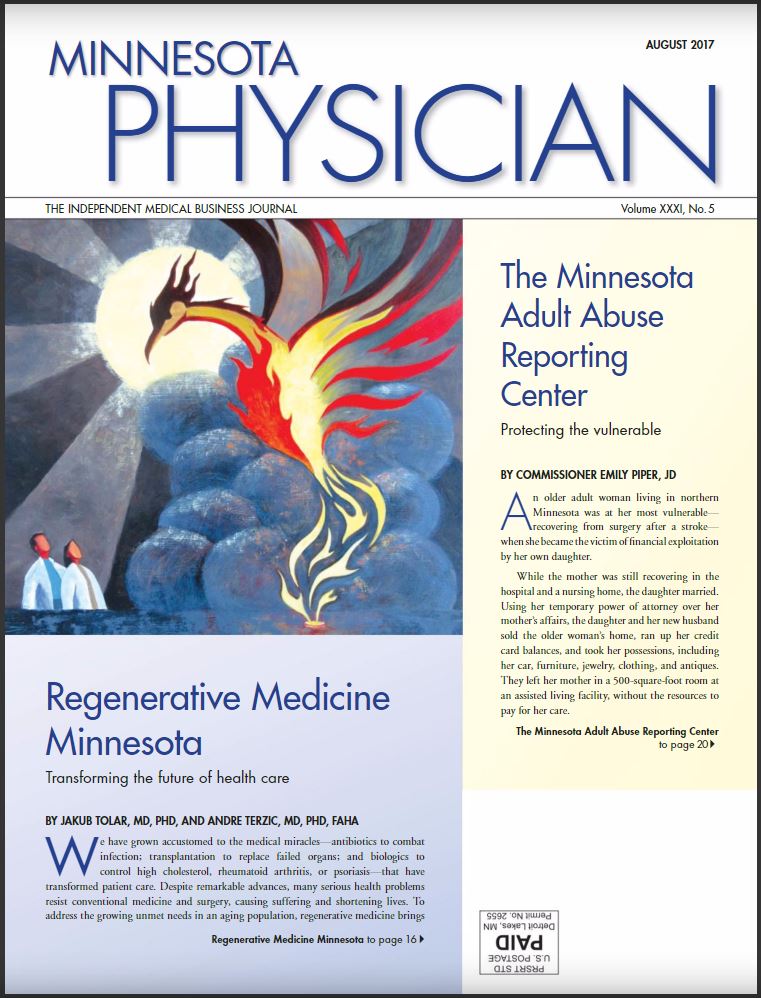 Minnesota Physician magazine cover August 2017